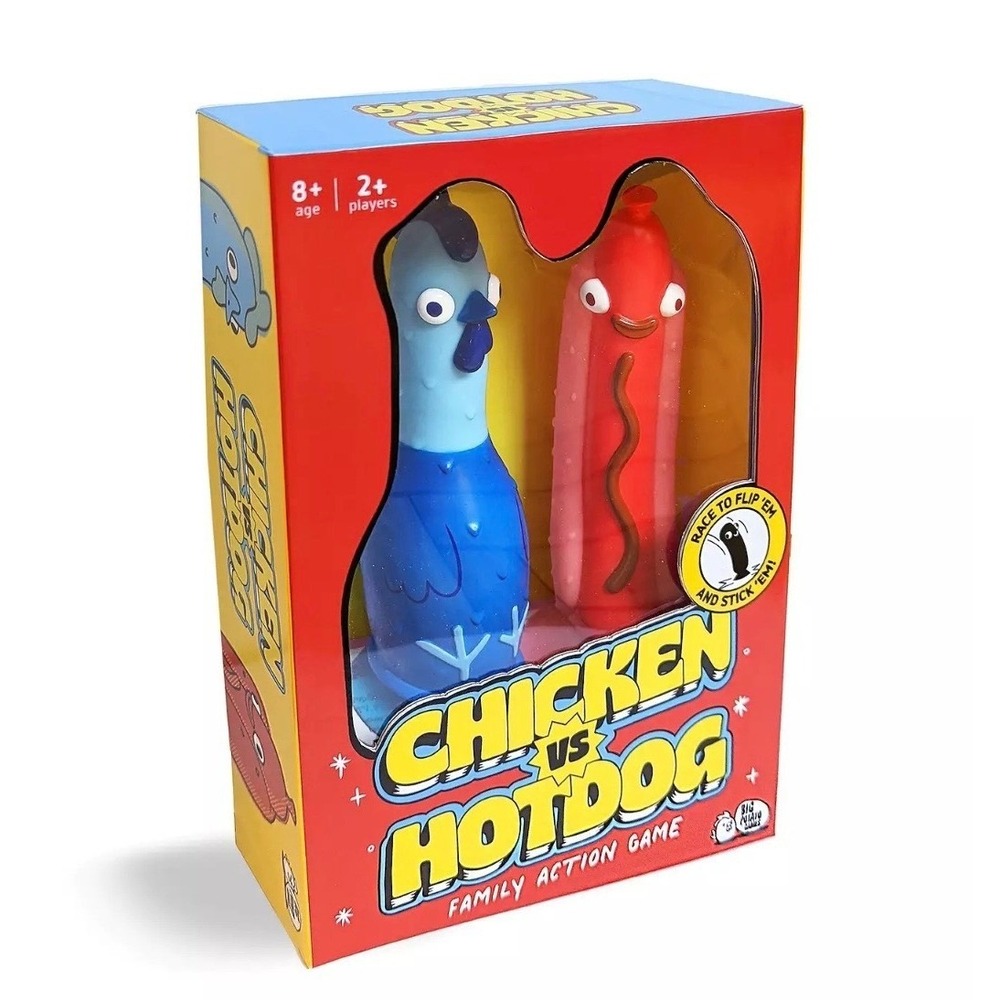 Chicken vs Hotdog Flippin Fun Party Game Big Potato Games Ages 8 and up Sealed
